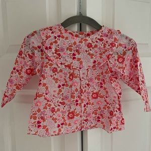 Jacadi Baby Blouse Liberty floral print 12 months
